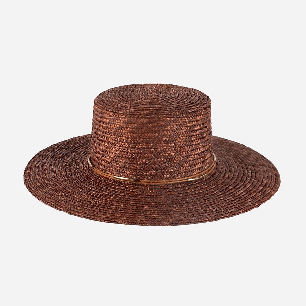 NEW with tags GIGI PIP Rich Brown Straw Hat